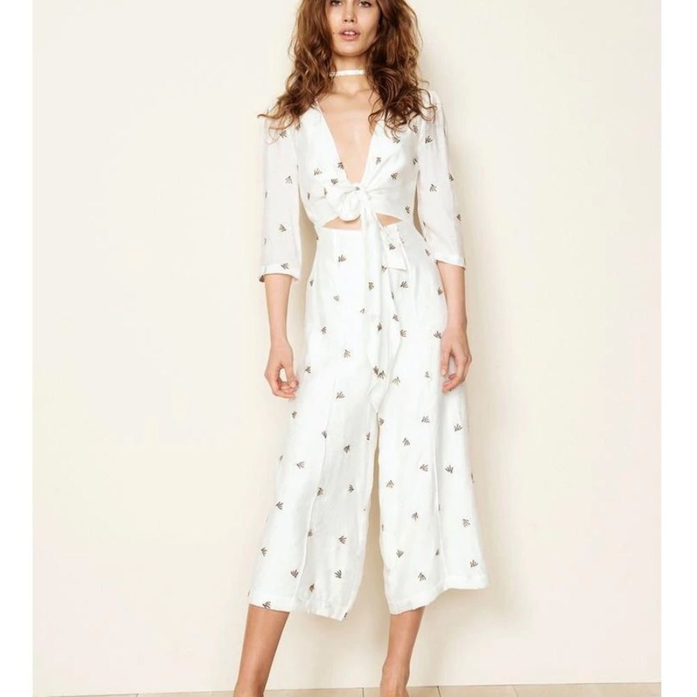 Revolve The East Order Savannah Jumpsuit Cropped New XS S